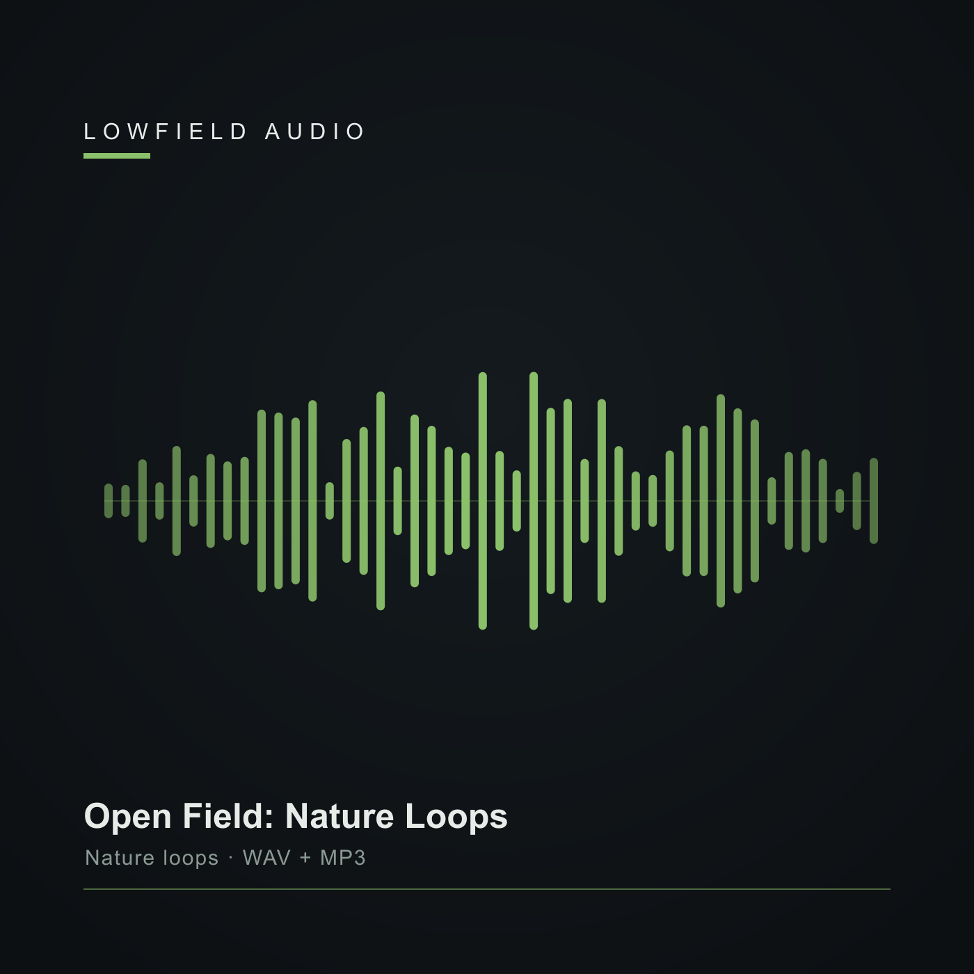 Open Field Nature Loops outdoor ambience cover