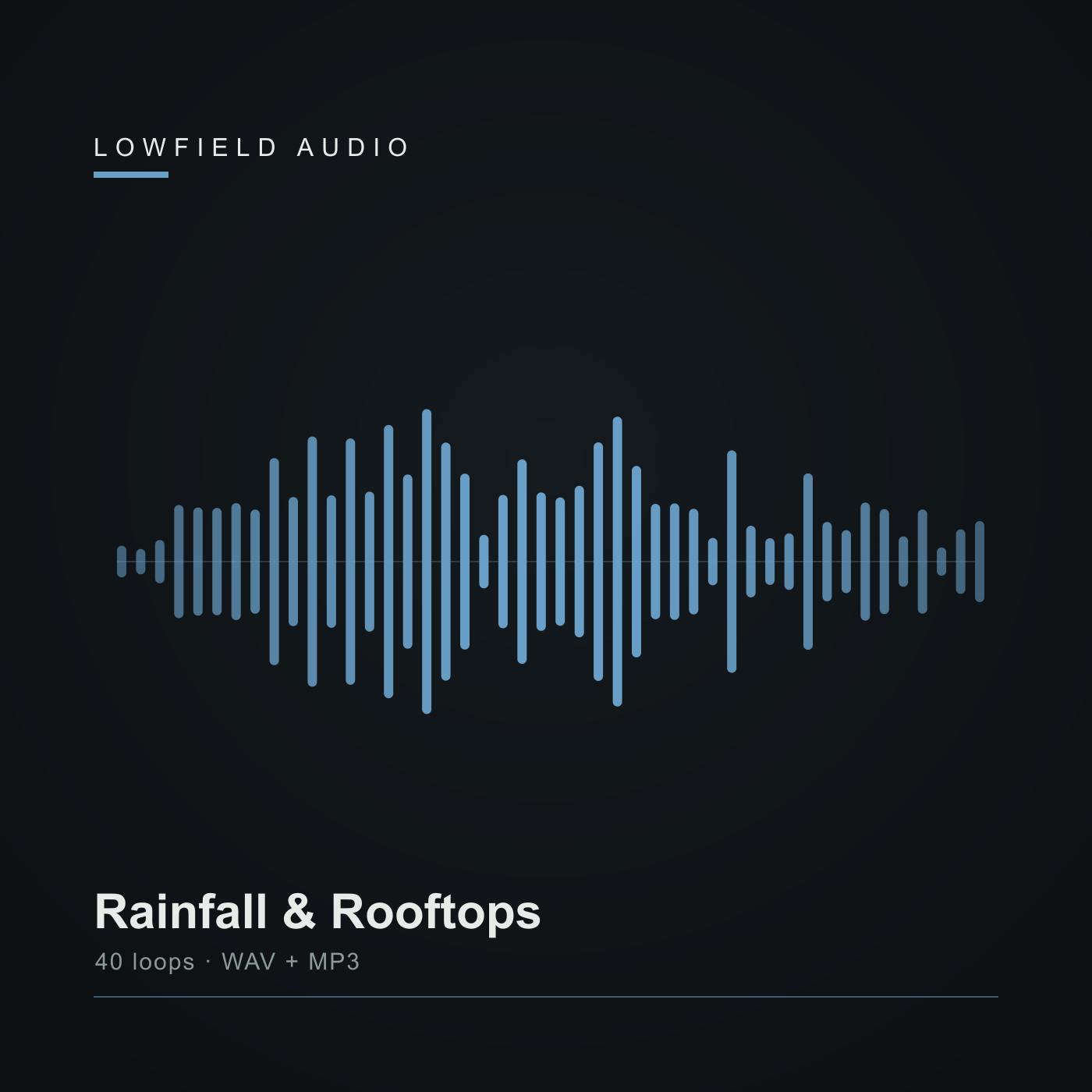 Rainfall and Rooftops ambient rain sound pack cover